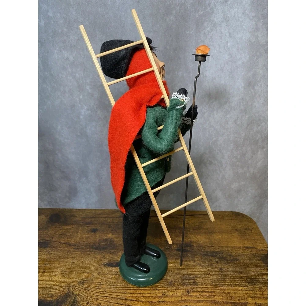 Byers Choice The Carolers Lamp Lighter Man with Ladder Torch Christmas Figure
